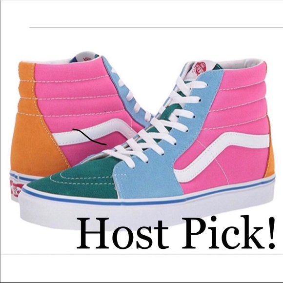 Vans Other - Vans Sk8-Hi Suede Multi-Brig Lace Up Shoes Sz 11.5